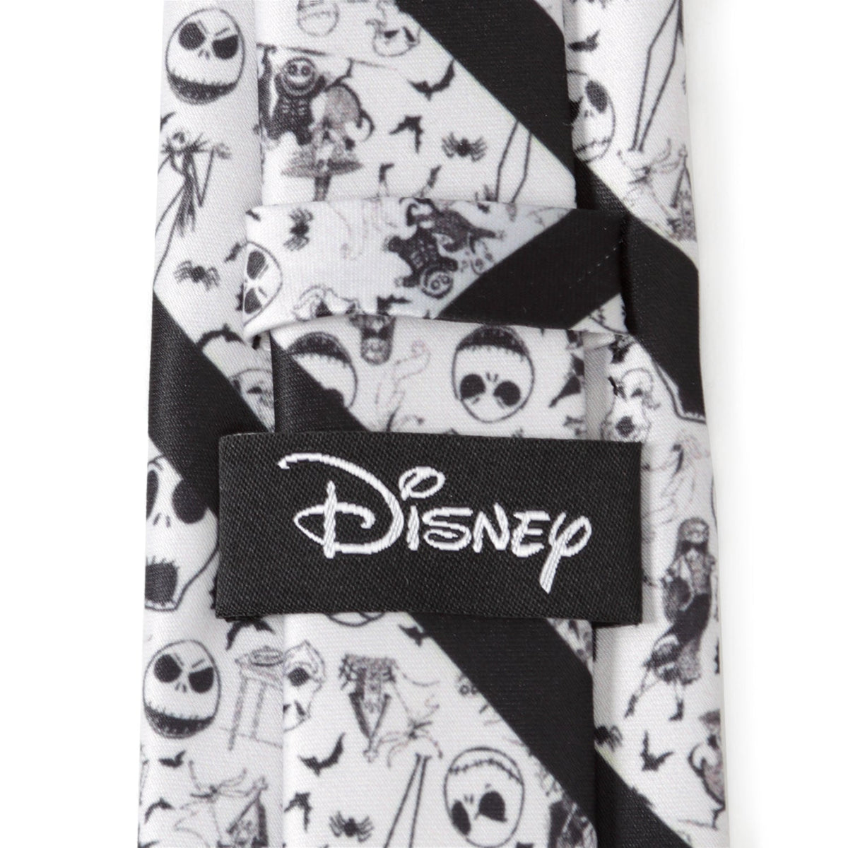 Disney The Nightmare Before Christmas Striped Black Men's Tie