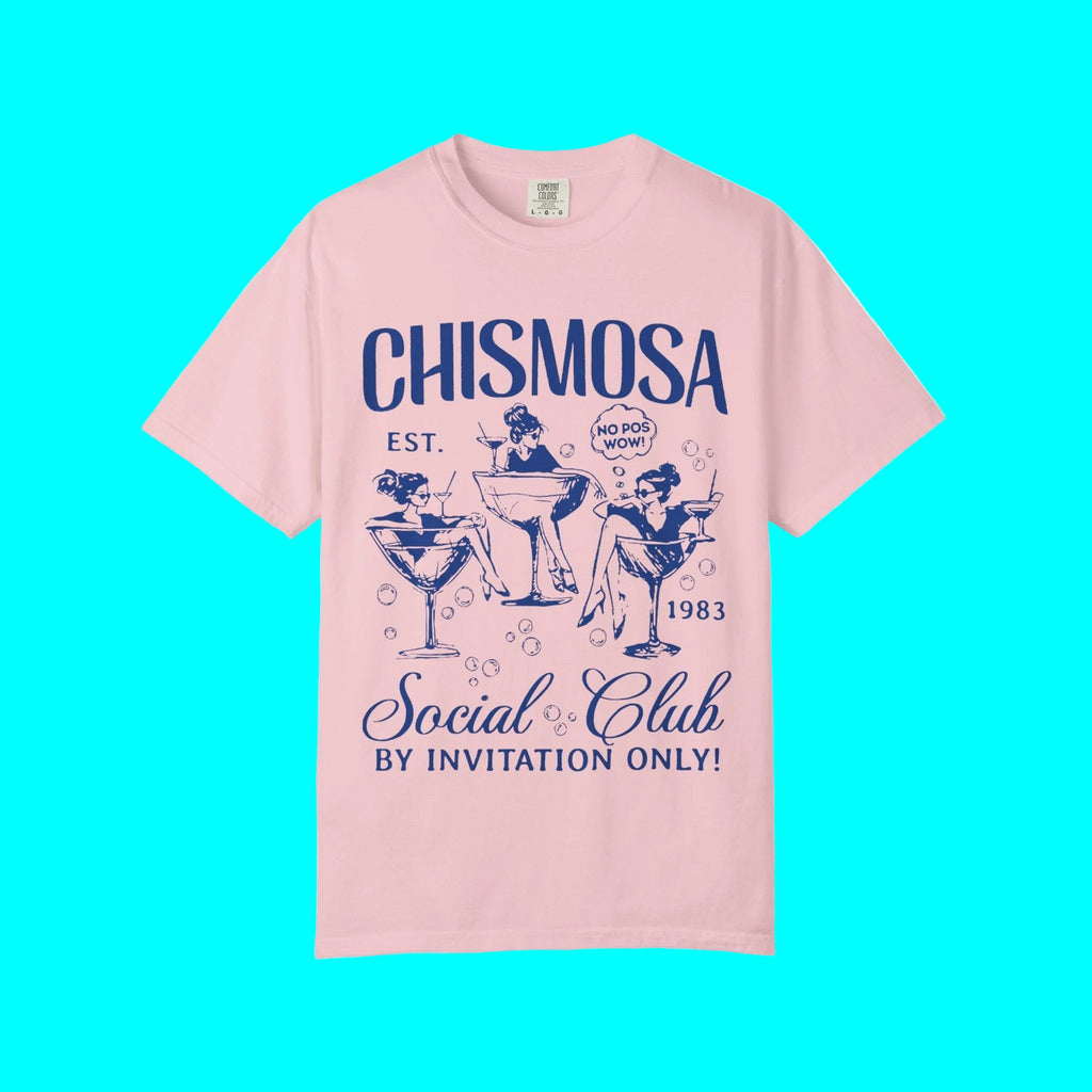 Chismosa Social Club T-shirt | No Pos Wow! By Invitation Only! Funny Latino Unisex Tees | 3 Colors
