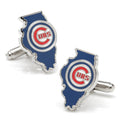 MLB Chicago Cubs State Shaped Cufflinks