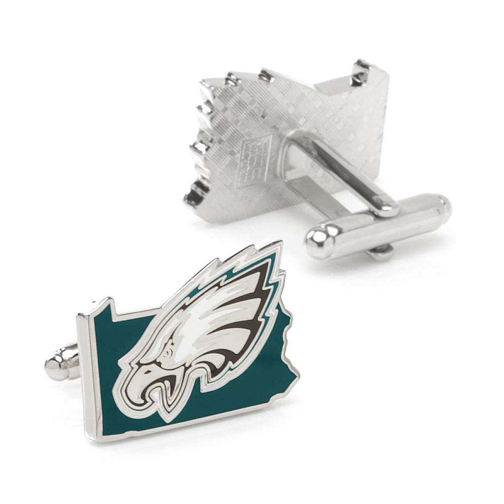 NFL Philadelphia Eagles State Shaped Cufflinks