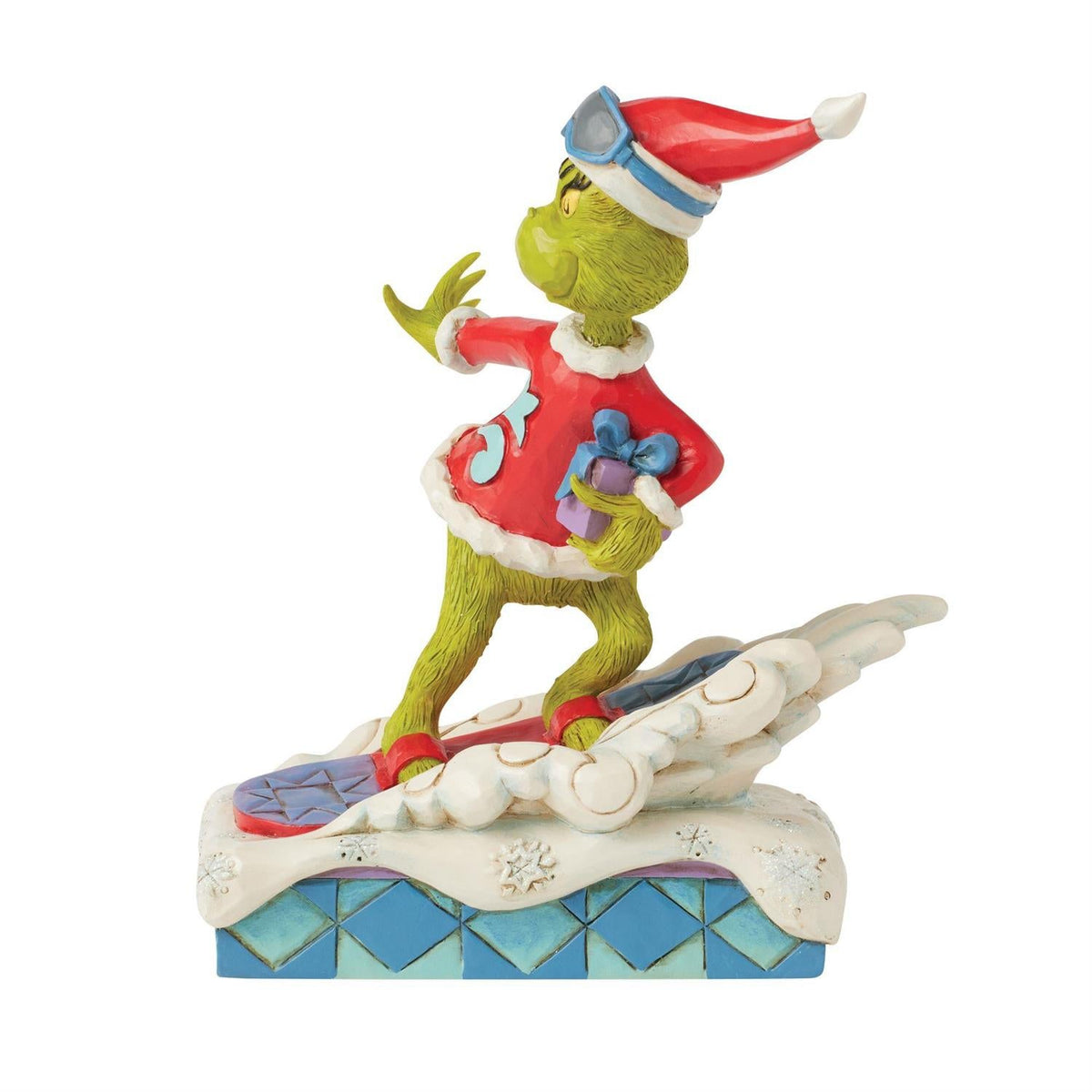 Grinch Snowboarding