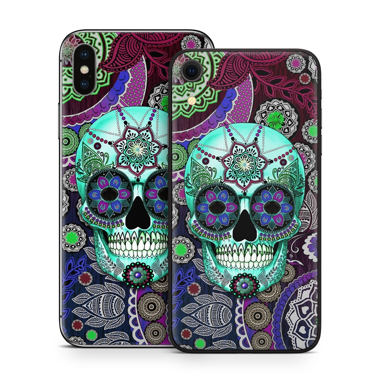 Sugar Skull Sombrero - Apple iPhone X Skin