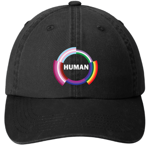 Garment washed Dad Hat - Human
