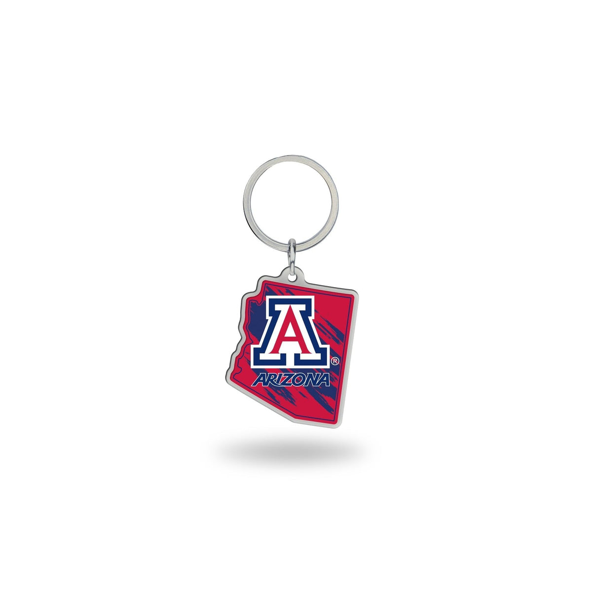 University of Arizona Wildcats Metal Keychain, State Shaped
