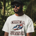 Dominican Republic Chancla Survivor T-shirt | Chancleta Joke Design Latino Pride Funny Viral Tees | DR | Unisex