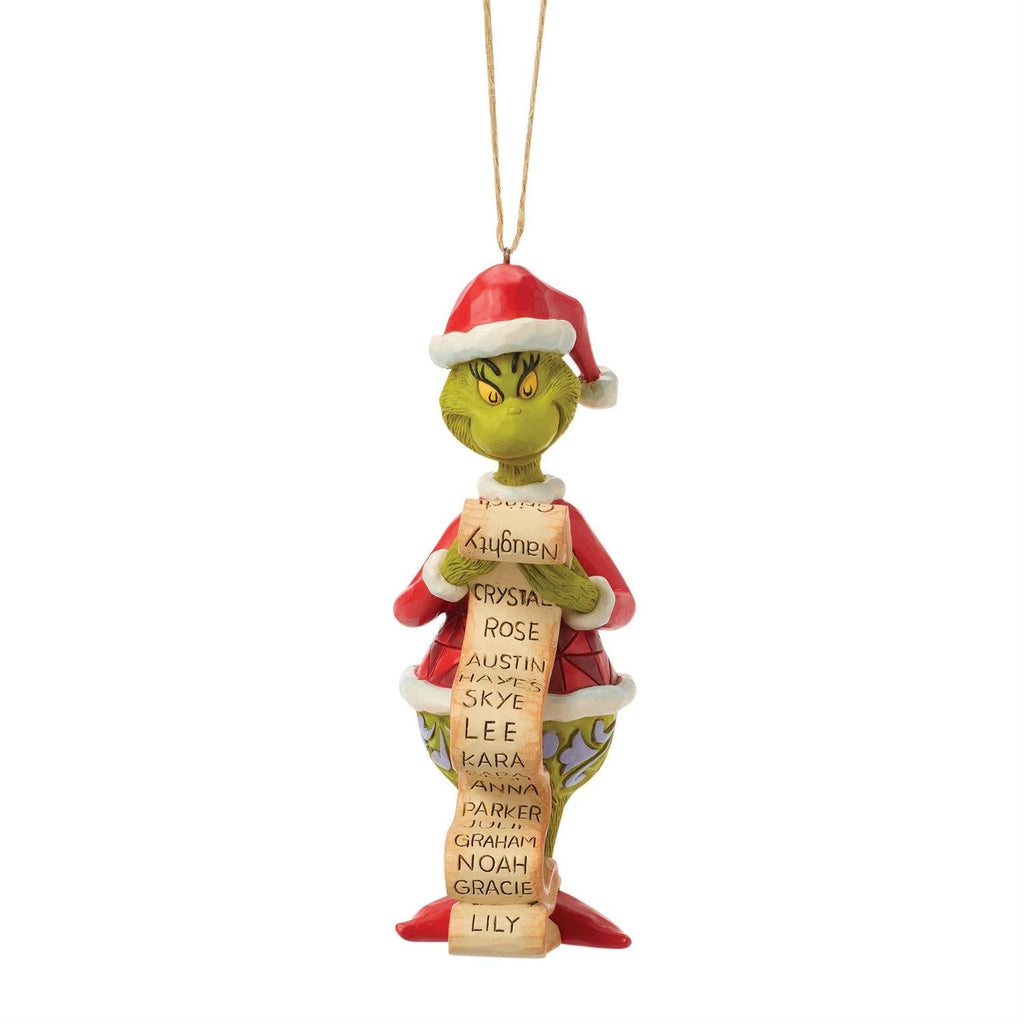 Grinch with List Ornament