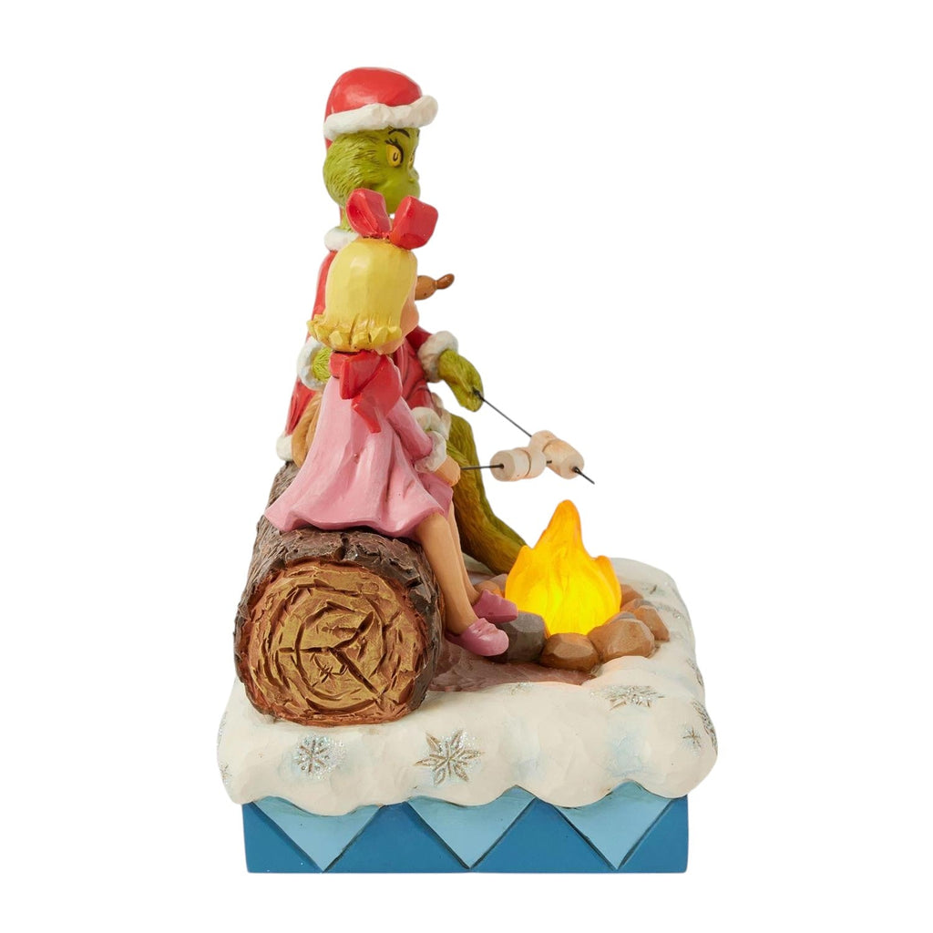 Grinch - Max - and Cindy Lou Roasting Marshmallows Figurine